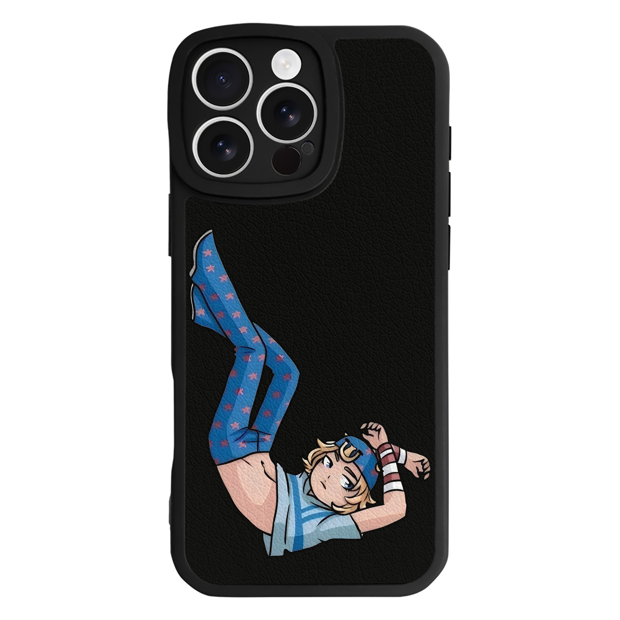 （画像用） ジョジョの奇妙な冒険 グイード?ミスタ JoJo's Bizarre Adventure Guido Mista 【iPhone 16シリーズ対応】シリコンスマホケース（レザー調） 材質：シリコン